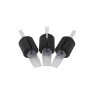 Disposable Tattoo Tubes,Grips,Black Long Tips,30MM,Big Flat